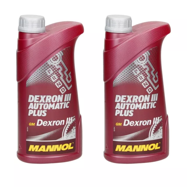 2 x 1L Mannol Dexron III Automatik Plus Automatikgetriebe Öl GM DEXRON III H/G/F