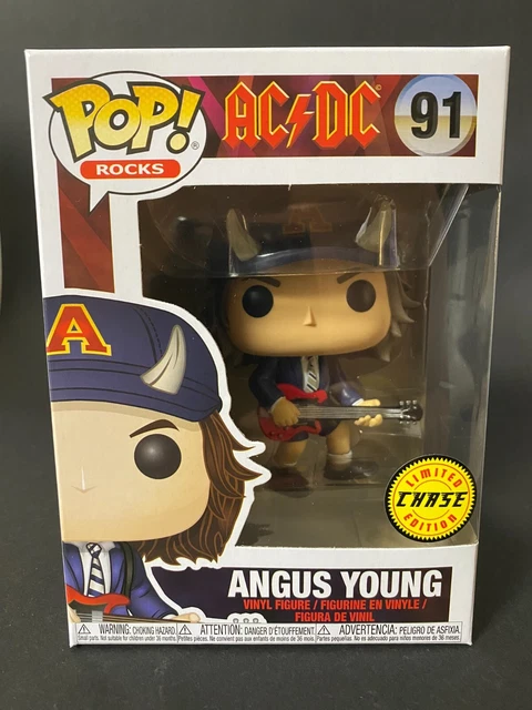 Funko Pop Rocks ACDC 🔥 Angus Young #91 🔥 Limited Chase Edition