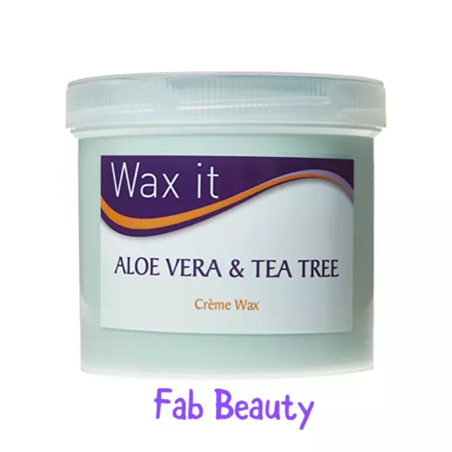 Wax It-Aloe Vera & Tea Tree Creme Wax 450G-Hair Removal