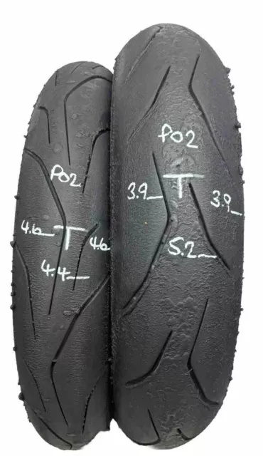 Dunlop SportSmart TT  110/70r17 & 140/70r17  Pair Part Worn Motorcycle Tyres P02