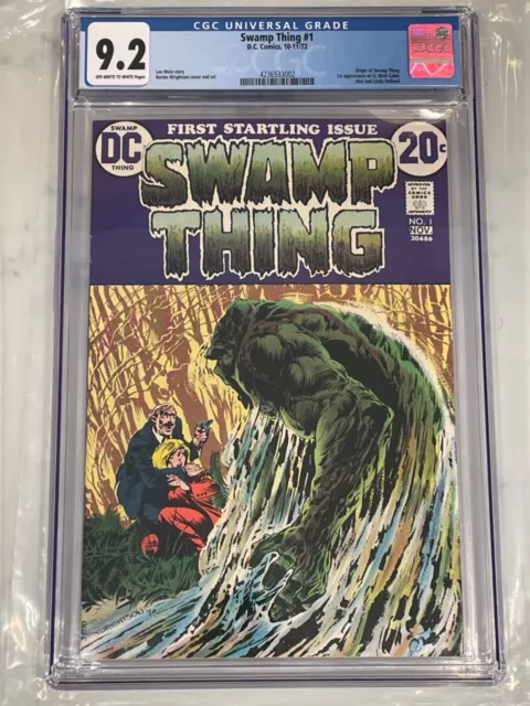 Swamp Thing #1 CGC 9.2 OW/W 1st appearance Alec and Linda Holland