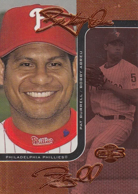 2006 Topps Co-Signers Changing Faces Red #56A Bobby Abreu Pat Burrell /150