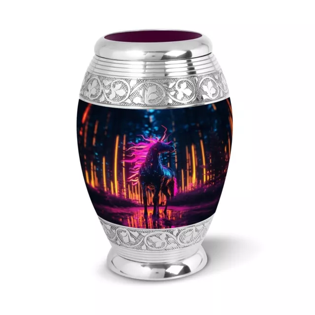 Unicorn Design Cremation Urn for Human Ashes 3" Keepsake Funeral Memorial Urn