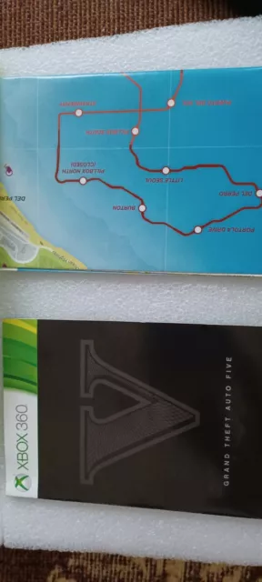 GTA V 5 Grand Theft Auto 5 Xbox 360 Game Complete With Map and Manual