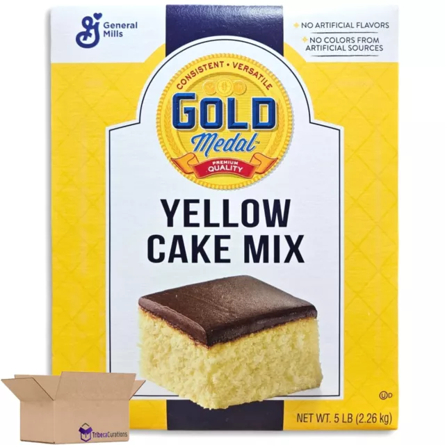 Yellow Cake Mix Value Pack | Bundled by Tribeca Curations | 5 Pound Box