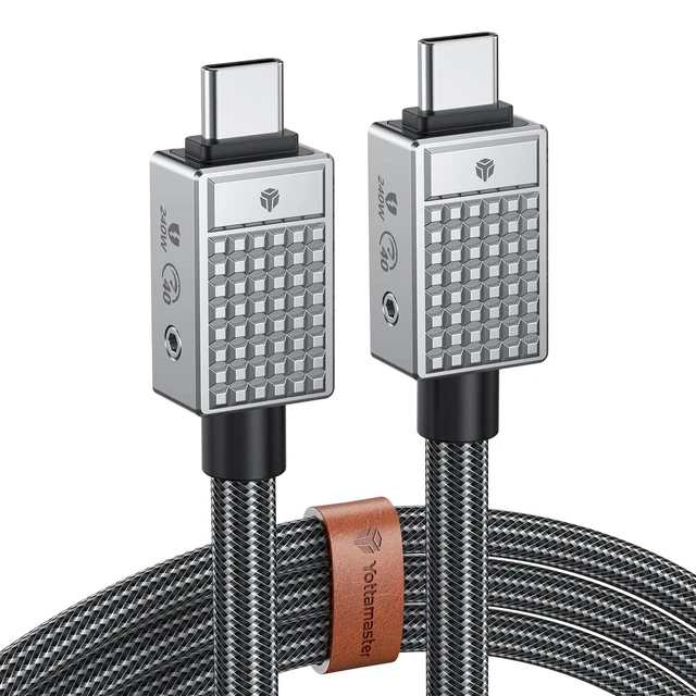 USB C to USB C Cable 240W, USB 4 Cable Active Thunderbolt 4 Cable...