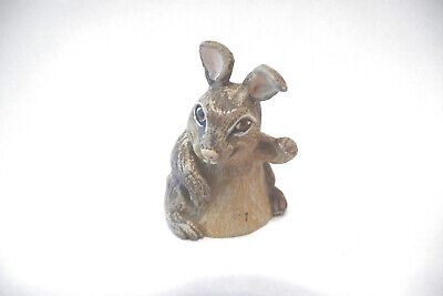 Thimble Handpainted & Crafted Pewter Tcc's Zoo Collection '87 The "Rabbit"