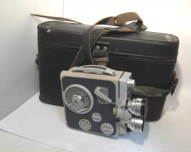 Vintage Eumig C3M 3 Turret Lens Cine Camera with manual and hand grip