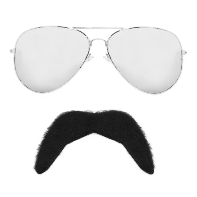 70'S Rock Star Glasses + Moustache 1970'S Music Icon Fancy Dress Rhapsody