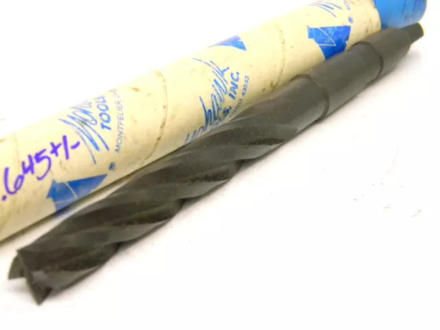 New Surplus Mohawk Usa Taper Shank Core Drill .645"+/- #2Mt Hss 4-Flute Mt2
