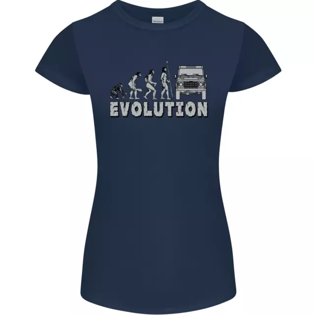 T-shirt 4X4 Evolution Off Roading divertente da donna Petite Cut 2