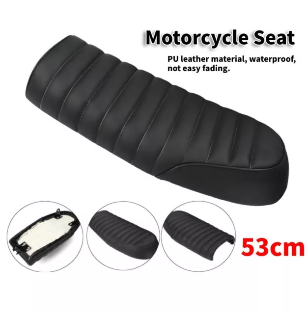 Universal Motorcycle Cafe Racer Flat Seat Hump Saddle for Yamaha Honda xy