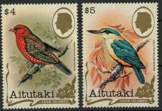 [81.528] Aitutaki : Birds - Good Lot 2 Very Fine MNH Stamps