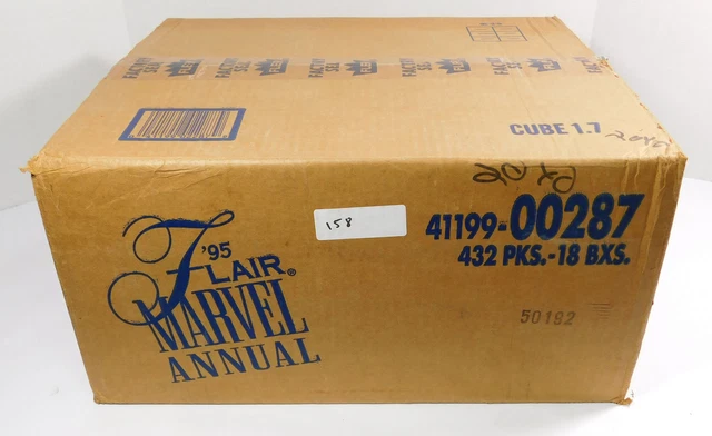 1995 Flair Marvel Annual Trading Card Case Sealed (18 Boxes)
