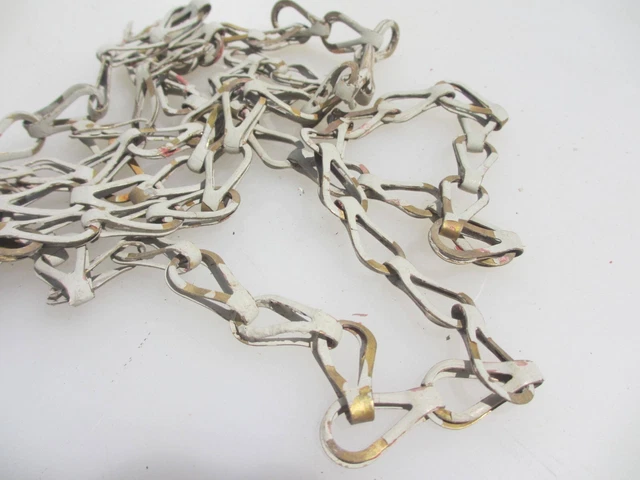 Victorian Brass Lighting Picture Chain Hanger Light Old Antique Vintage 90"