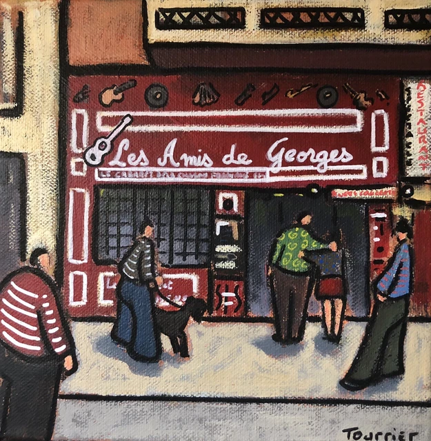 Tableau Peinture Sète Cabaret Restaurant Tourrier