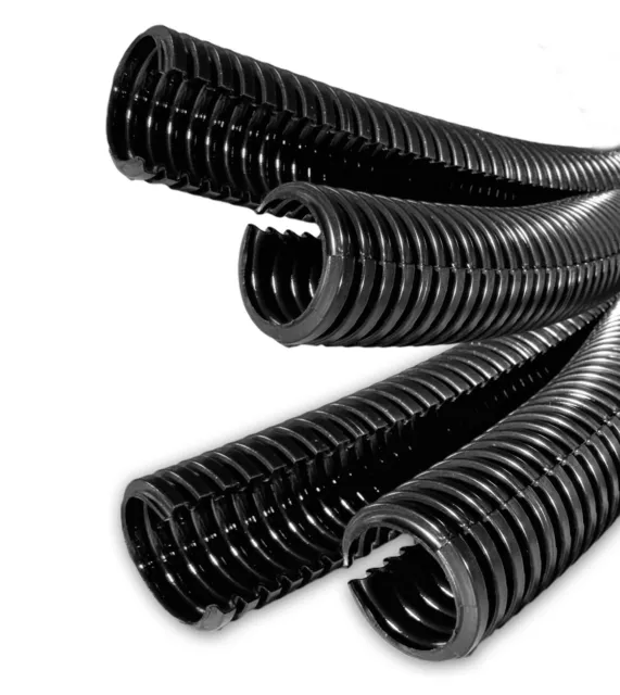 Black Spiral Conduit Split Tube / Cable Tidy / Wire Loom / Harness / Trunking 3