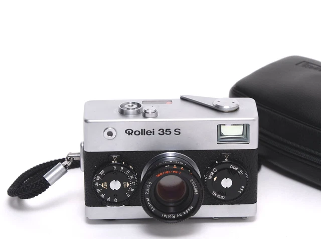 Rollei 35 S camera w. Rollei HFT Sonnar 2.8/40 clean glass