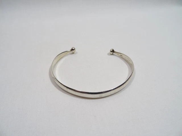 Bracelet Double Jonc En Argent Massif 925 – Modèle Enlacés, Poinçons Minerve Et Orfèvre, Occasion