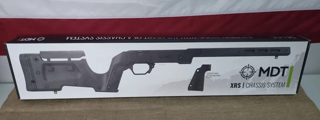MDT XRS Chassis Remington 700 Short Action [SA/RH], Black - 104691-BLK