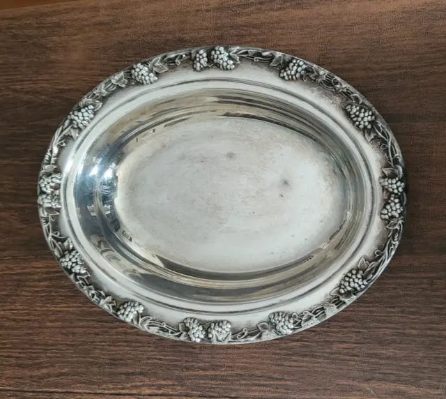 Vintage Pilgrim Silverplate Serving Bowl Tray