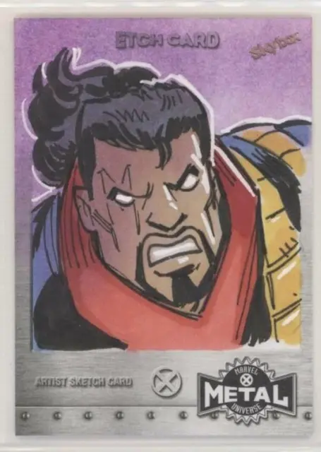 2021 Marvel X-Men Metal Universe Sketch Etch Card Shin Bishop