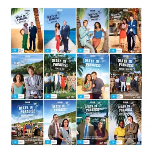 DEATH IN PARADISE : Complete Series Season 1 2 3 4 5 6 7 8 9 10 11 12 : NEW DVD
