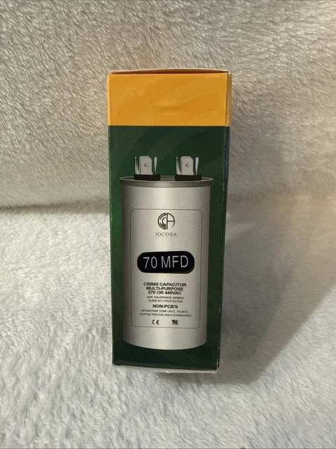 7.5mfd 7.5uf 440VAC Motor Run Capacitor Round Metallized - Free US Shipping Included