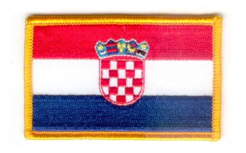 Patch Ecusson Brode Drapeau Croatie Insigne Thermocollant Neuf Flag Patche