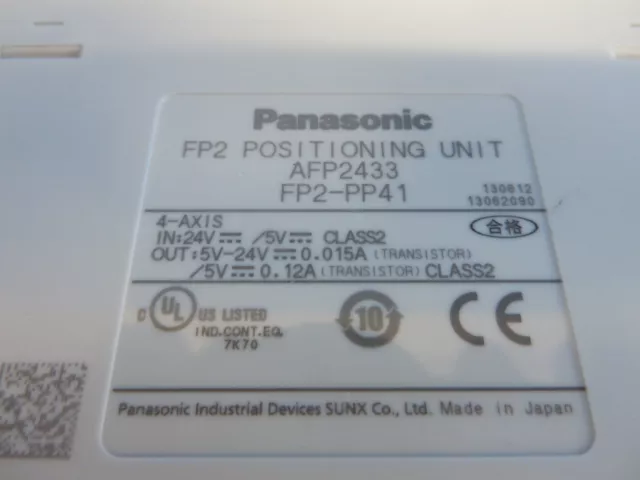 Arrière-plan module de contrôle de mouvement Panasonic FP2-PP41 2