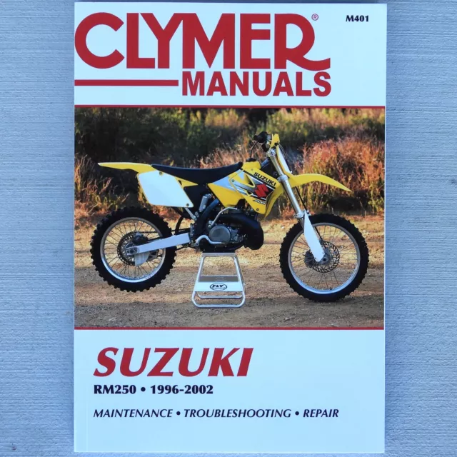 1996-2002 Suzuki RM250 RM 250 CLYMER REPAIR MANUAL M401