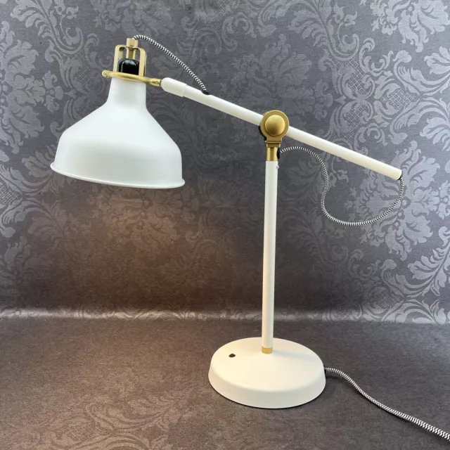 IKEA Ranarp Wall Clamp Spotlight Cream Light Lamp Accent Work Desk White