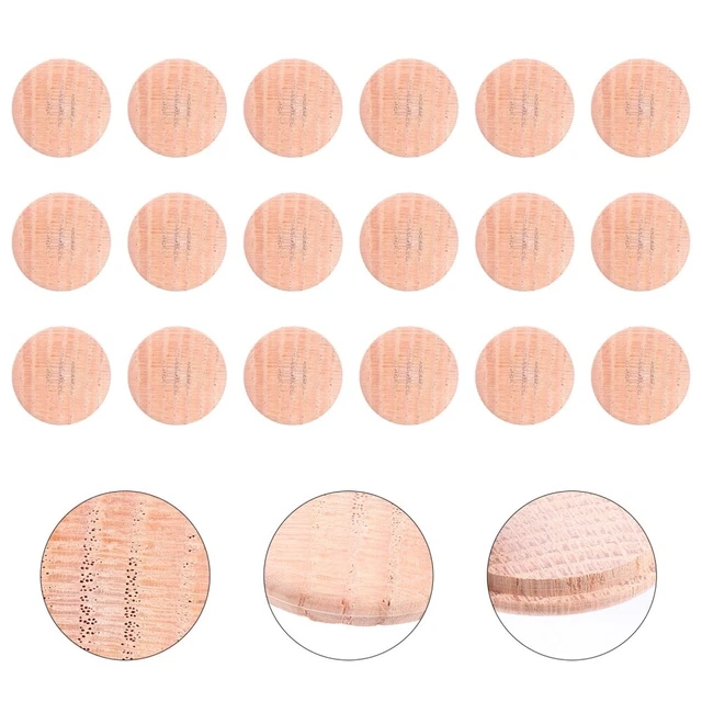 Tapones de orificio para muebles de roble tapones de orificio tapones de cabeza redonda tapones de cubierta decorativa