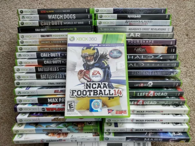 🔥Xbox 360 Game Selection Microsoft Xbox 360 Games NCAA Football 14 And More!🔥