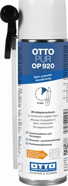 Ottopur OP920 400 ML 2K-Schaum Avec Très Rapide Lent, Mousse pour Chambranle