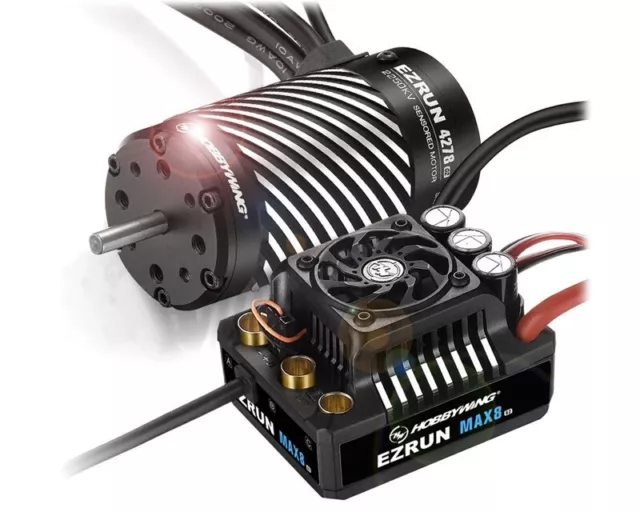 Hobbywing Ezrun MAX8 G2 Combo Con 4278SD 2250kV HW38010405 Modelismo