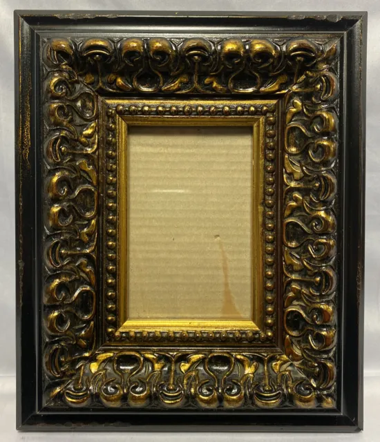 Vintage Victorian Style Gold Gilt Molded Frame 12"x10" Fits 6"x4"