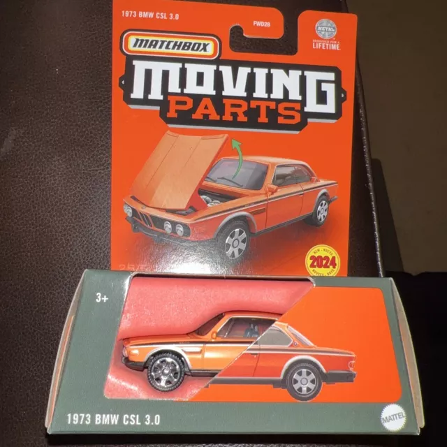 2024 Matchbox Moving Parts 1973 BMW CSL 3.0 COLORADO ORANGE Combine Shipping