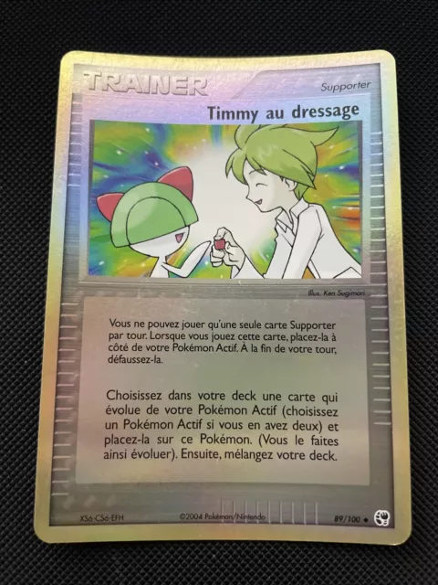 Timmy Au Dressage Reverse - Pokemon 89/100 Ex Tempete De Sable Neuf Fr