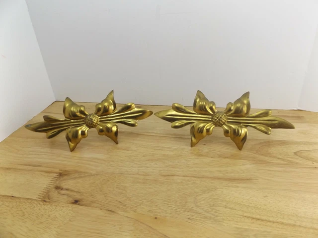 Vintage Brass Floral Filigree Curtain Tie Backs Curtain Holders Made in India