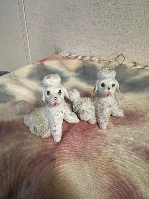 Vintage Poodle Salt And Pepper Shakers