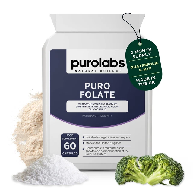 PUROLABS FOLATE SUPPLEMENT, High-Potency Methylfolate (5-MTHF) for ...