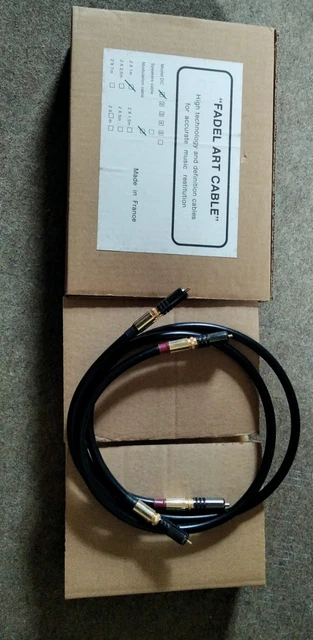Câble Modulation Hi-Fi Fadel Art Câble DC 1 - RCA WBT - 1m - Occasion France
