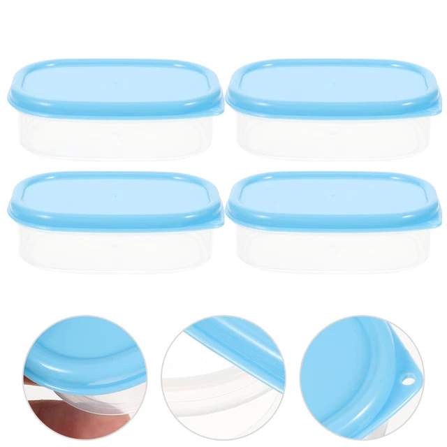 4Pcs Plastic Whistle Case Container Pocket Holder Lightweight Travel Box