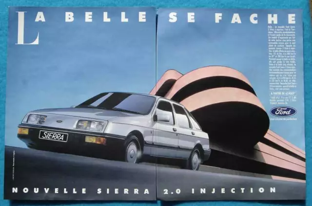 Publicité Papier - Voiture Ford Sierra De 1986