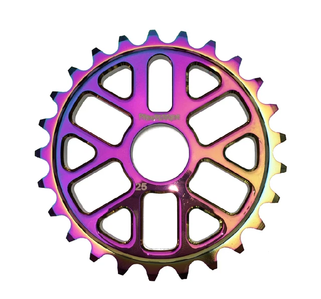 PROGRESSION BMX ULTRALIGHT Rainbow Oil Slick Jet Fuel Sprocket 25t