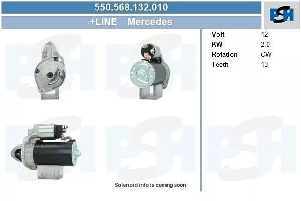 BV PSH Starter  für MERCEDES-BENZ