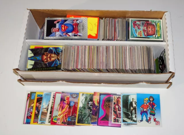Huge Lot 1,000+ Ns Non Sports Cards Marvel Gpk Pokemon Star Wars Tcg Collection!