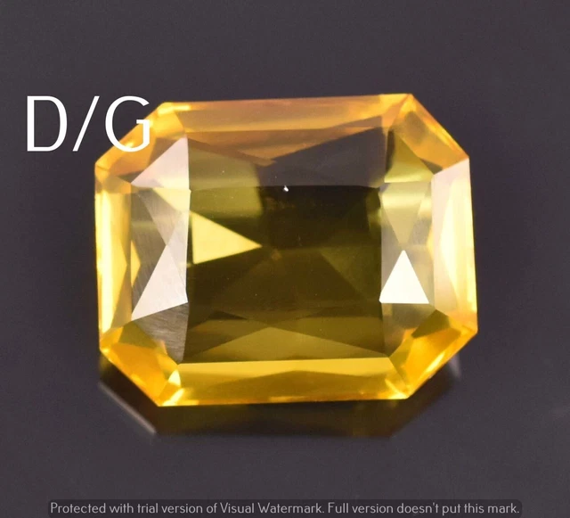 APSLOOSE Saphir jaune de culture de 5,25 Ratti 4,25 carats certifié original Ceylan Pukhraj Pierre précieuse non chauffée non traitée de qualité AA , pierre précieuse en vrac, saphir jaune, Pierre