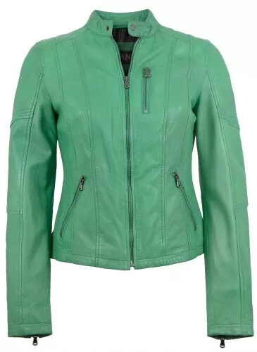 Jilani - Damen Echtleder Lederjacke Lammnappa minze *B-Ware*